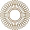 Ekena Millwork Cornelius Wood Fretwork Pierced Ceiling Medallion, Hickory, 20"OD x 7 1/2"ID x 1/4"T CMWP20X0250CRHI - alternate 3
